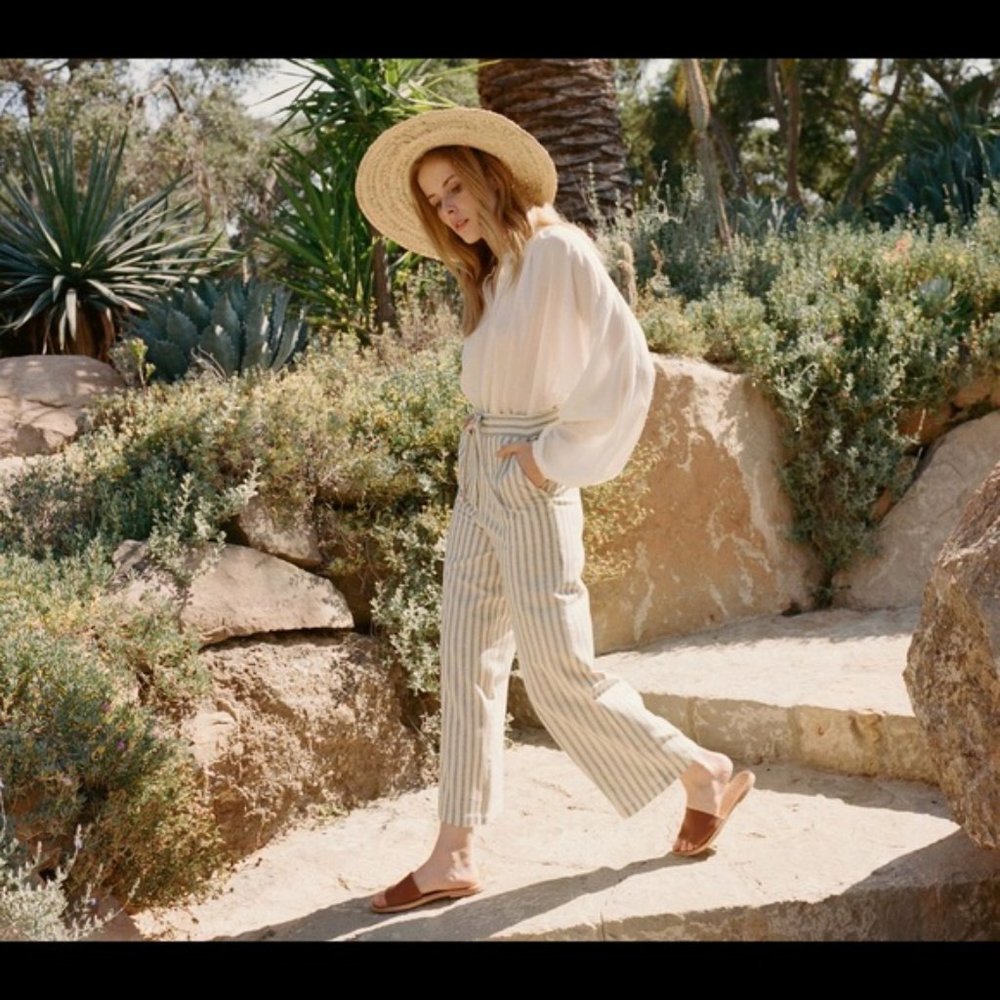 Doen Riviera Striped Pants Blue